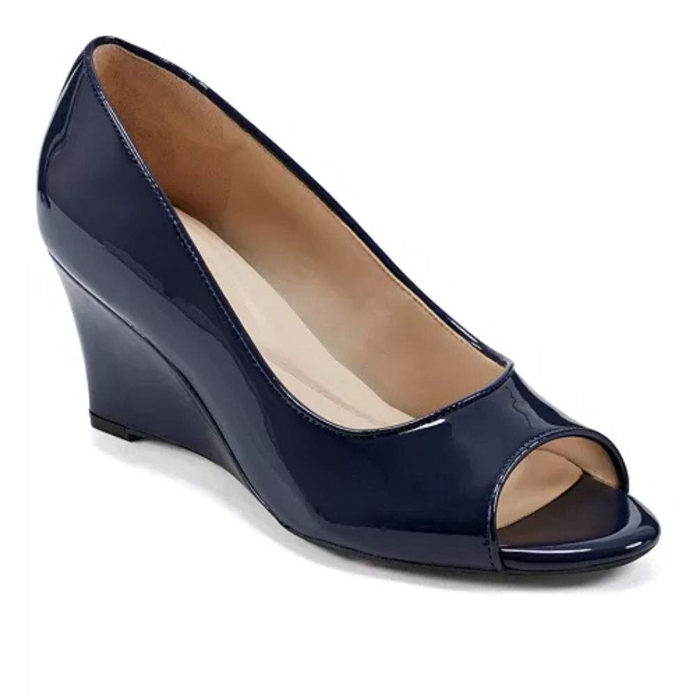 Easy Spirit Coleen Peep Toe Wedges